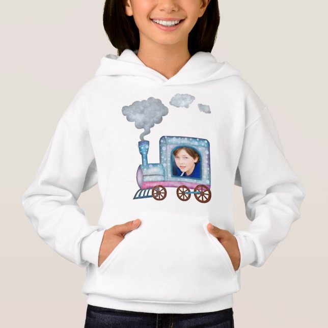 Camiseta Aquarela do motor do comboio (Frente)