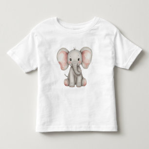 Camiseta Aquarela Elefante Bebê