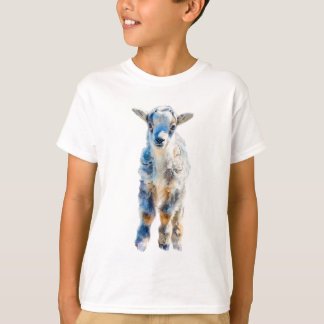 Camiseta Aquarela Estilizada Azul Crianças