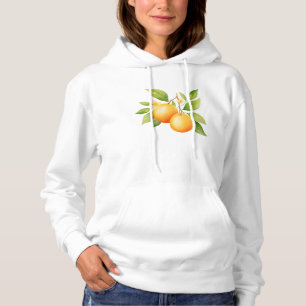 Camiseta Aquarela Laranja Com Flor