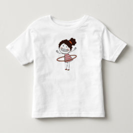 Camiseta Aquarela Menina Palito Sorriso Grande Bonita