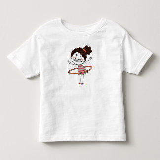 Camiseta Aquarela Menina Palito Sorriso Grande Bonita