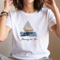 Aquarela Náutica Barco Mãe-para-Ser