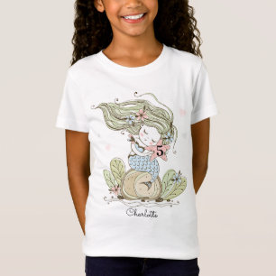 Camiseta Aquarela Personalizada Sereia 5thy Aniversário