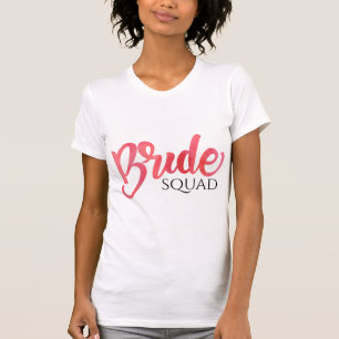 Camiseta Aquarela rosa Conjunto de noiva chá de panela casa