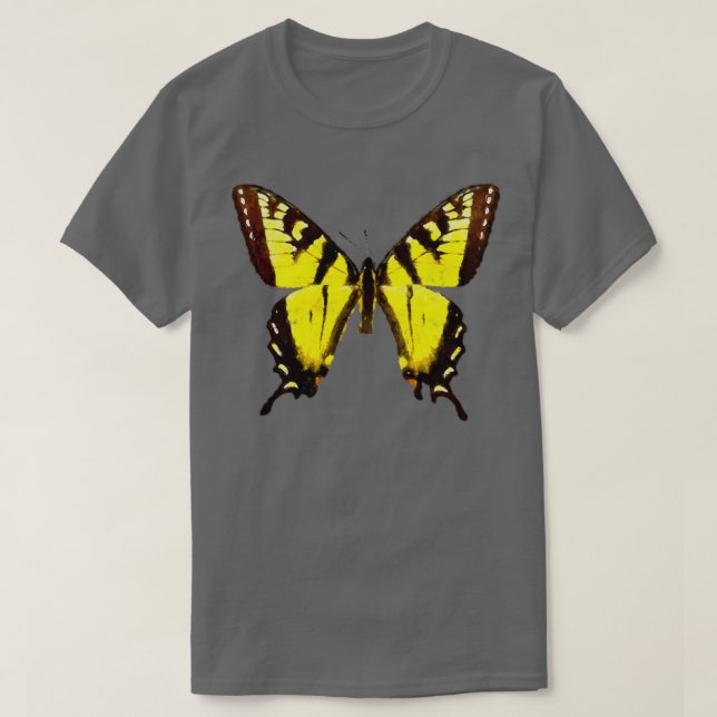 Camiseta Aquarela Tigre Swallowtail Butterfly (Frente do Design)