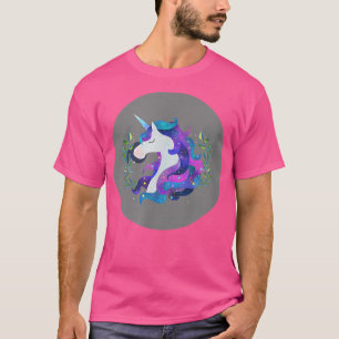 Camiseta Aquarela Unicorn Magia Unicorns Cinza Magic Fai