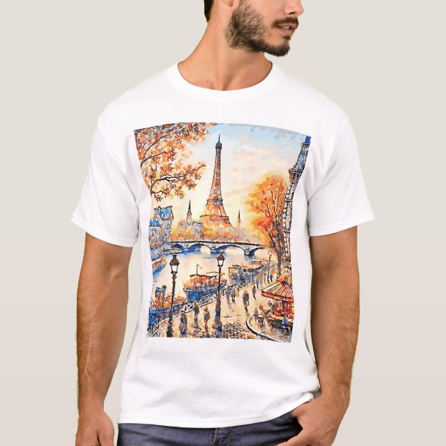 Camiseta Aquarelle Paris (Frente)