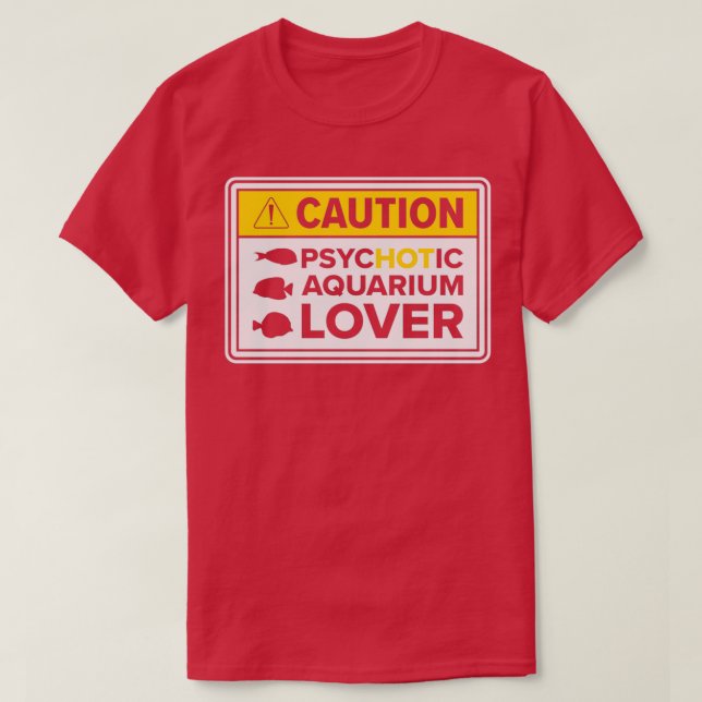 Camiseta Aquário Aquário Aquário Aquário Lover Atenção Pesc (Frente do Design)