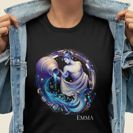 Camiseta Aquário Aquário Zodiac Elegante