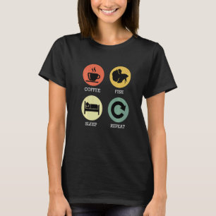 Camiseta Aquário Aquarista Comer Dormir Peixe Repetir Aquar