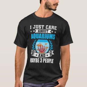 Camiseta Aquário Aquarista Sarcástico Peixe Funcionarios Pe