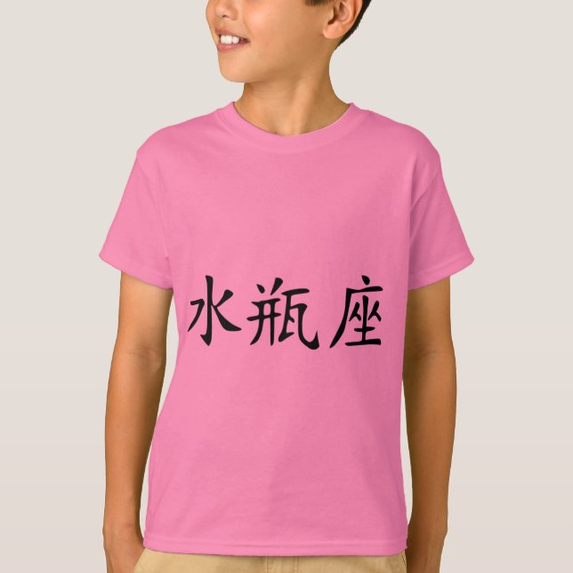 Camiseta Aquário - chinês (Frente)