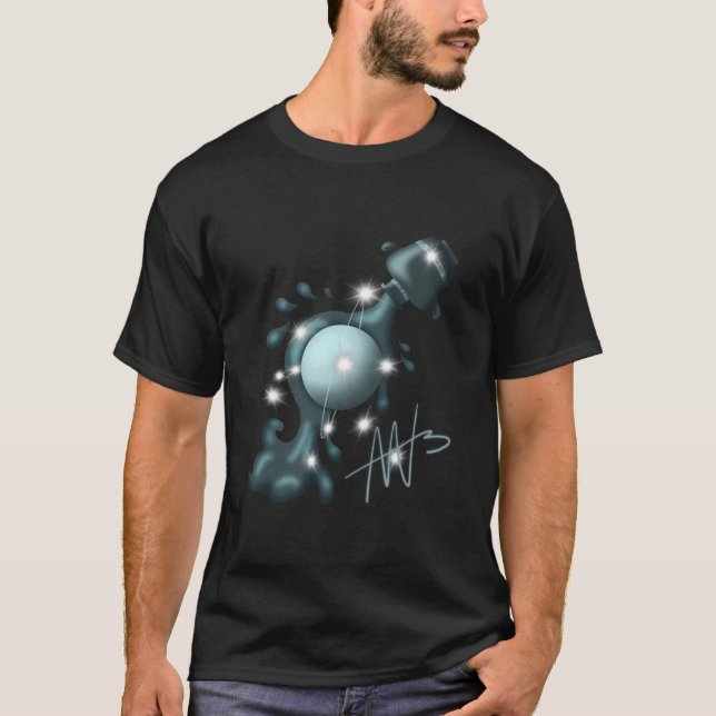 Camiseta Aquário Cósmico Urano Zodiac (Frente)