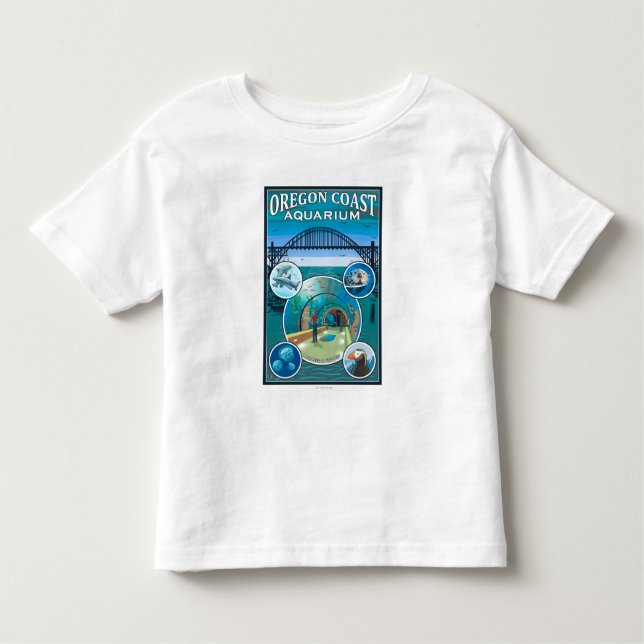 Camiseta Aquário da costa de Oregon (Frente)