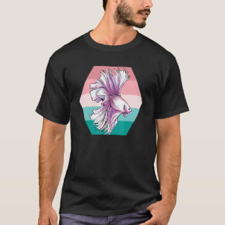 Camiseta Aquário de Água Doce Betta Aquariofilia Peixes  Aq