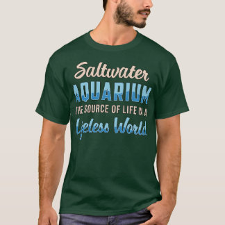 Camiseta Aquário de água salgada Aquarista Aquático Mundial
