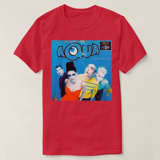 Camiseta Aquário de Arte cobrir (Frente do Design)