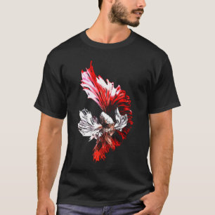 Camiseta Aquário de Criação de Betta Peixe Combatente Siame