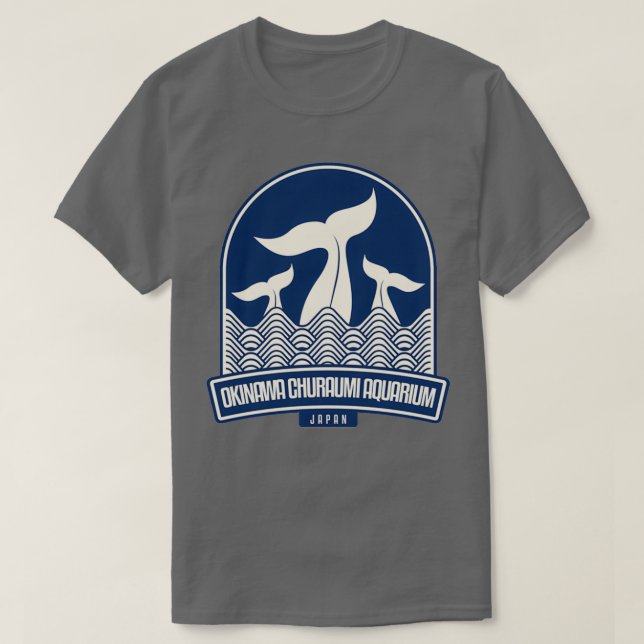 Camiseta Aquário de Okinawa Churaumi Japão (Frente do Design)