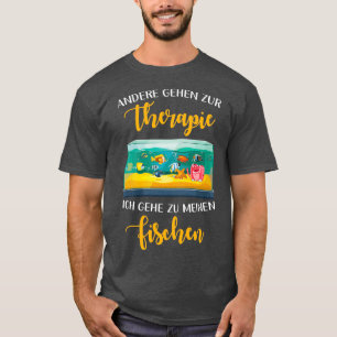 Camiseta Aquário de Peixe Alemão Dizendo Engraçado
