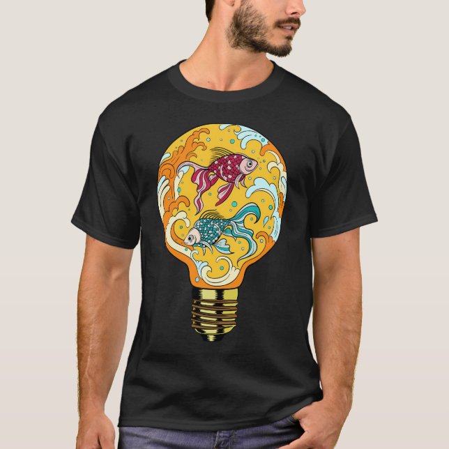 Camiseta aquário de peixes (Frente)