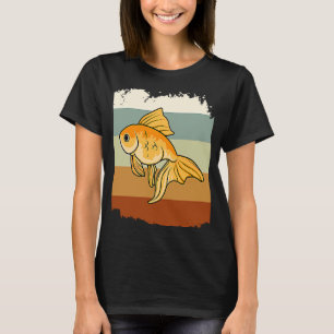 Camiseta Aquário de Peixes Dourados Fofos Arte
