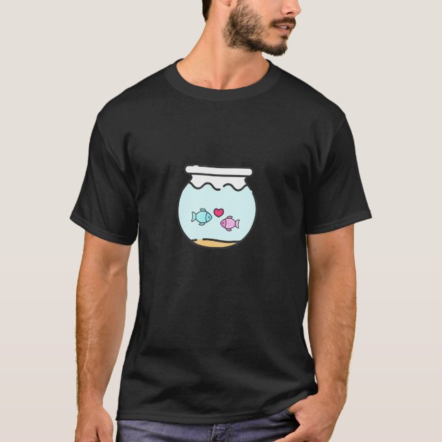 Camiseta Aquário de Tigela de Peixe (Frente)