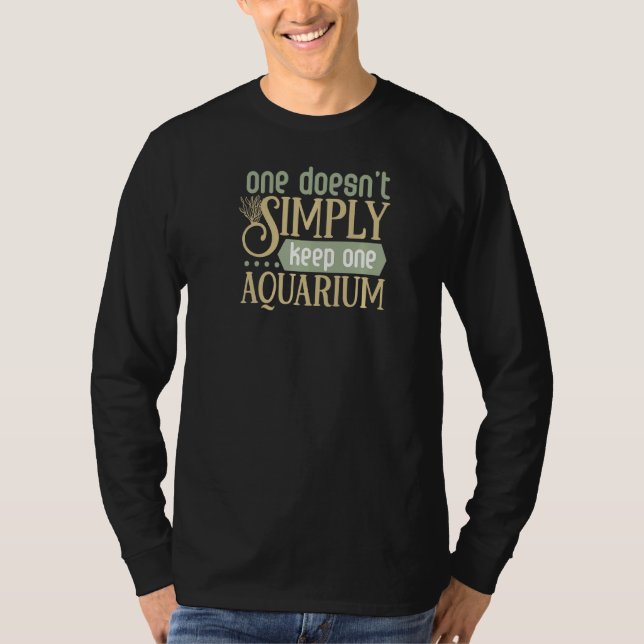 Camiseta Aquário do Tanque de Peixes de Pesca (Frente)