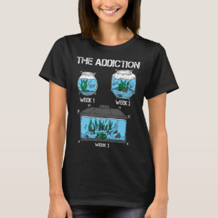 Camiseta Aquário Engraçado Aquarista Vício Peixe Keepin