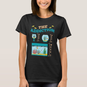 Camiseta Aquário Engraçado Aquarista Vício Peixe Keepin
