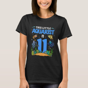 Camiseta Aquário Este Pequeno Aquarista Tem 11 Nascimentos