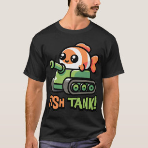 Camiseta Aquário! Kawaii Peixe Bonito Trocadilho