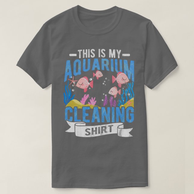 Camiseta Aquário Lavando Aquascapim Aquático Peixes de Reci (Frente do Design)