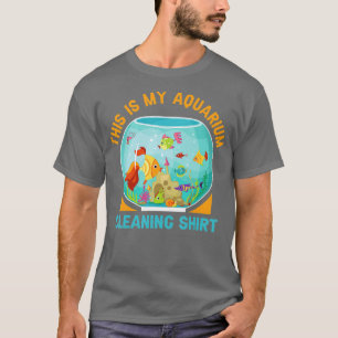 Camiseta Aquário Limpando Peixes Frangos De Pesca Aquarista