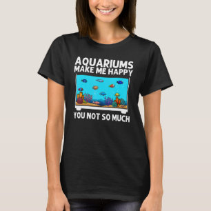 Camiseta Aquário Para Homens Mulheres Tanque de Peixes Gu