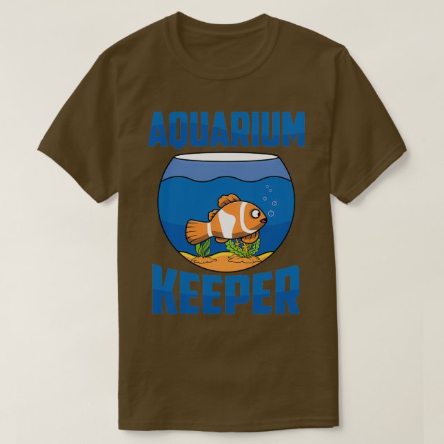 Camiseta Aquário Peixe de Aquário de Pesca 1 (Frente do Design)