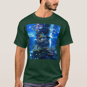 Camiseta Aquário Peixes Corais Animais Aquáticos Coloridos