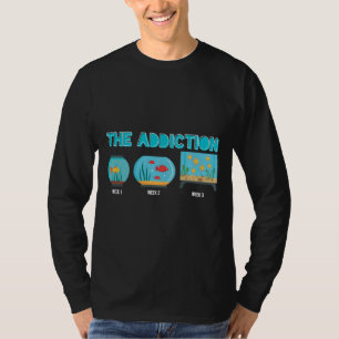 Camiseta Aquário Vício Peixe Tanque Vício Amor Peixe