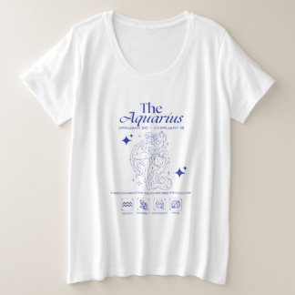 Camiseta Aquário Zodíaco Originalidade Astrologia Arte Line