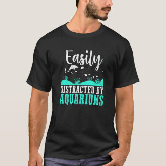 Camiseta Aquários Fácilmente Distraídos  Aquário  Peixes