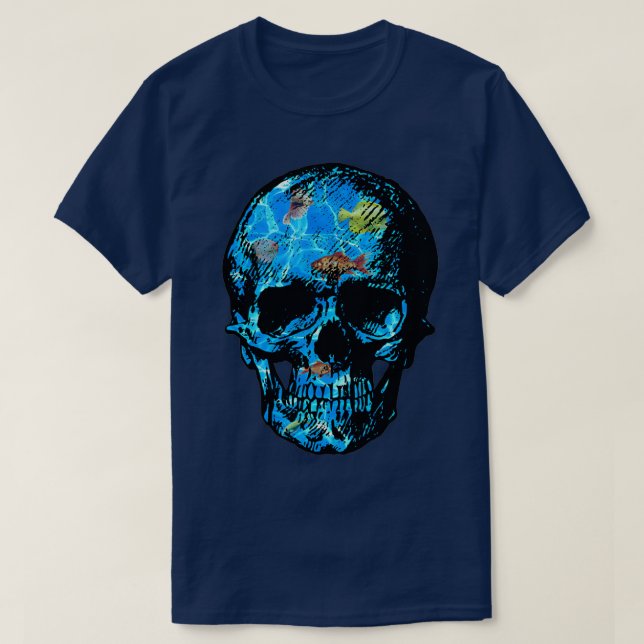 Camiseta Aquariskull V2 (Frente do Design)