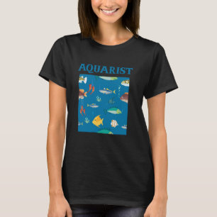 Camiseta Aquarista Coletor de Peixes Fanático por Aquário A