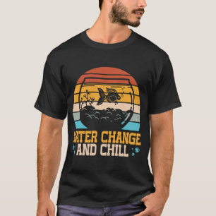 Camiseta Aquarista do Tanque de Peixes de Mudança de Água e