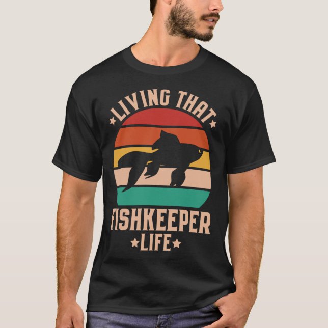 Camiseta Aquaristics Living That Fishkeeper Life Aquarium A (Frente)