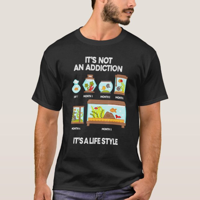 Camiseta Aquarium Addictionaquarium Addicto Peixe Aquarista (Frente)