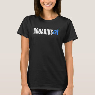 Camiseta Aquarius Af Zodiac Astrologia de Nascimento