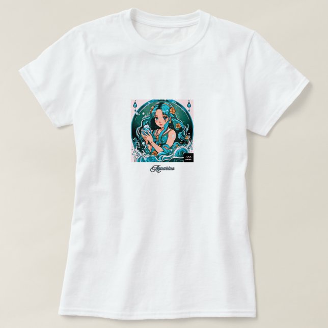 Camiseta Aquarius Girl (Frente do Design)