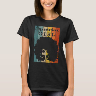 Camiseta Aquarius Girl Afro Natural Hair Diva Negra Mulher