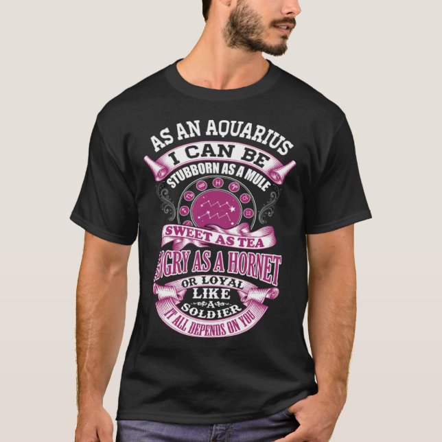 Camiseta Aquarius  It All Depends On You (Frente)